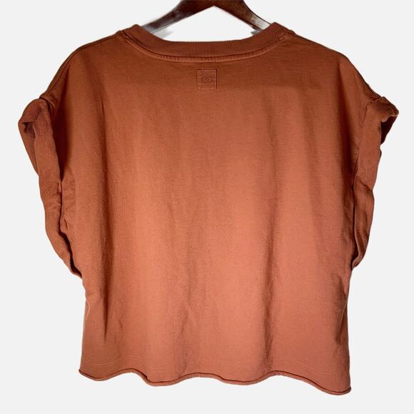 Calla Oversized Cotton Top Women’s XL Brown Tank Tunic Style Minimal - Picture 3 of 16